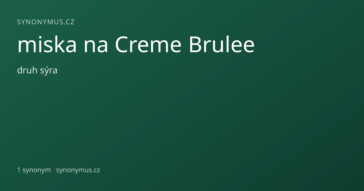 Náhled odkazu: miska na Creme Brulee