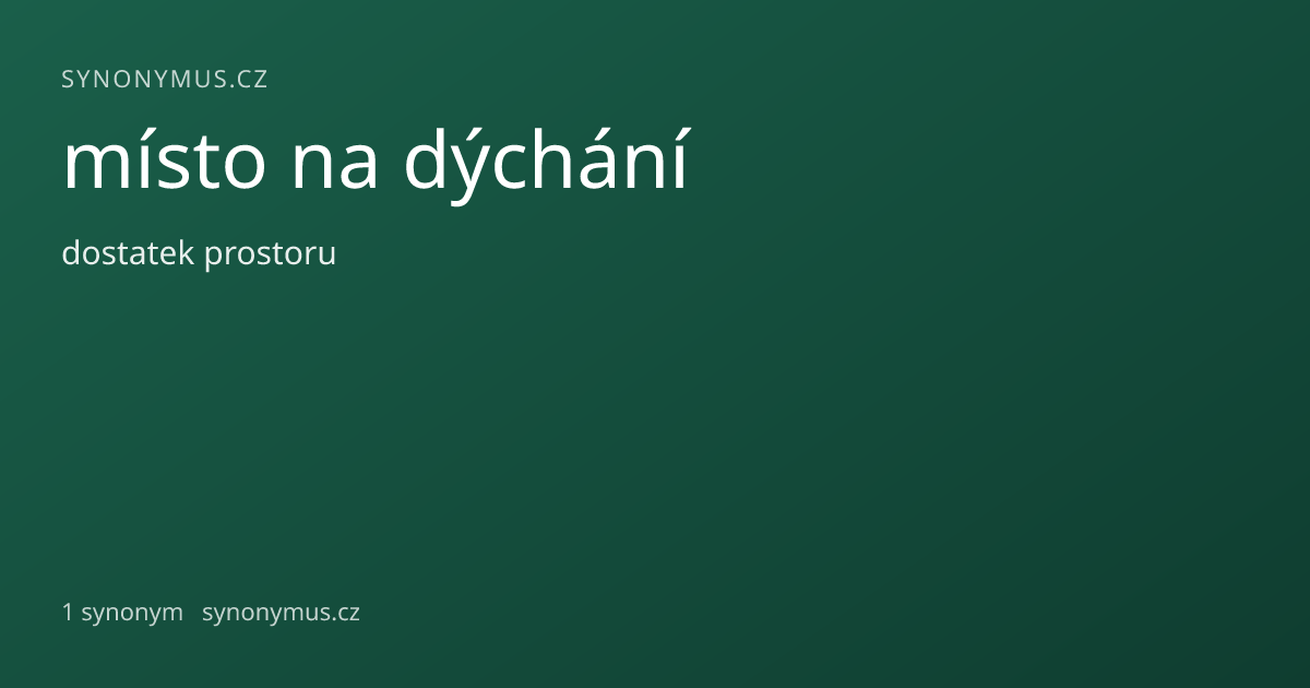 Náhled odkazu: místo na dýchání