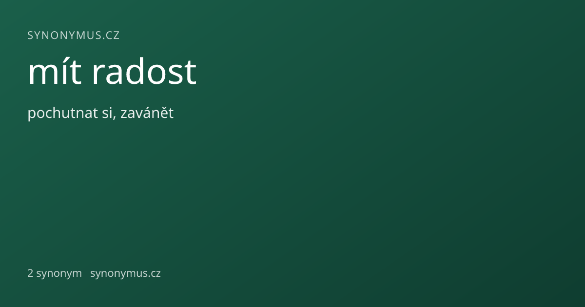 Náhled odkazu: mít radost