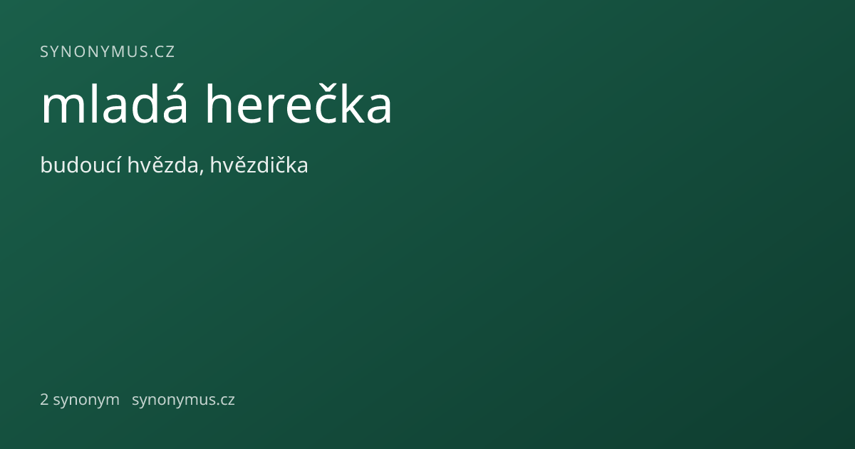 Náhled odkazu: mladá herečka