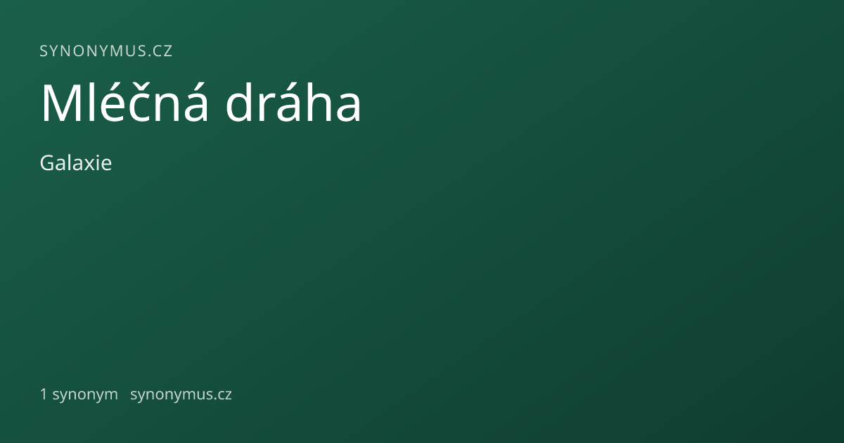 Náhled odkazu: Mléčná dráha