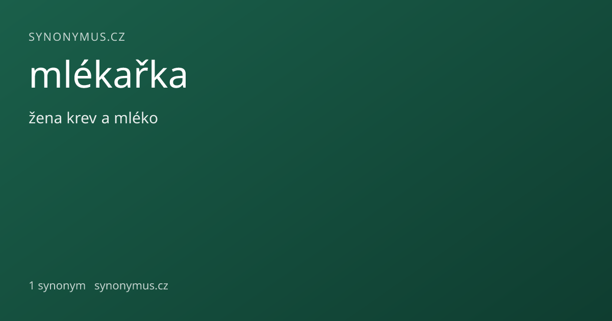 Náhled odkazu: mlékařka