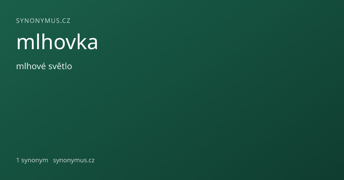 Náhled odkazu: mlhovka