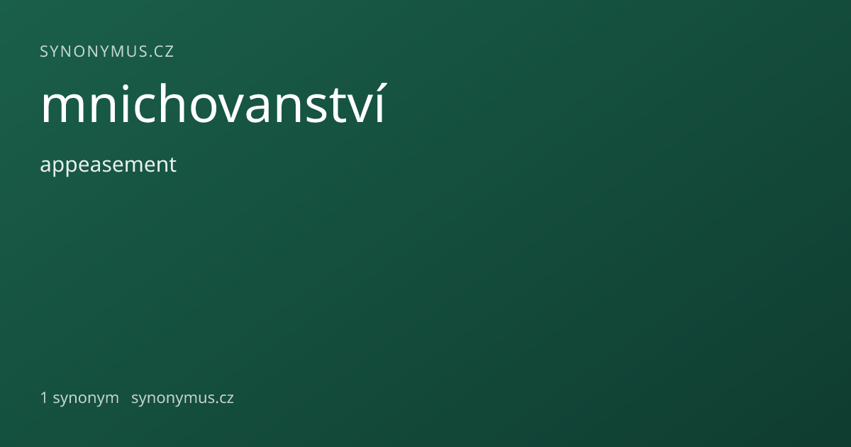 Náhled odkazu: mnichovanství