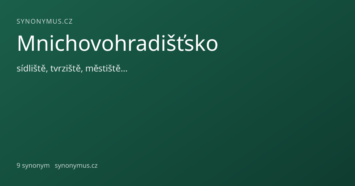 Náhled odkazu: Mnichovohradišťsko
