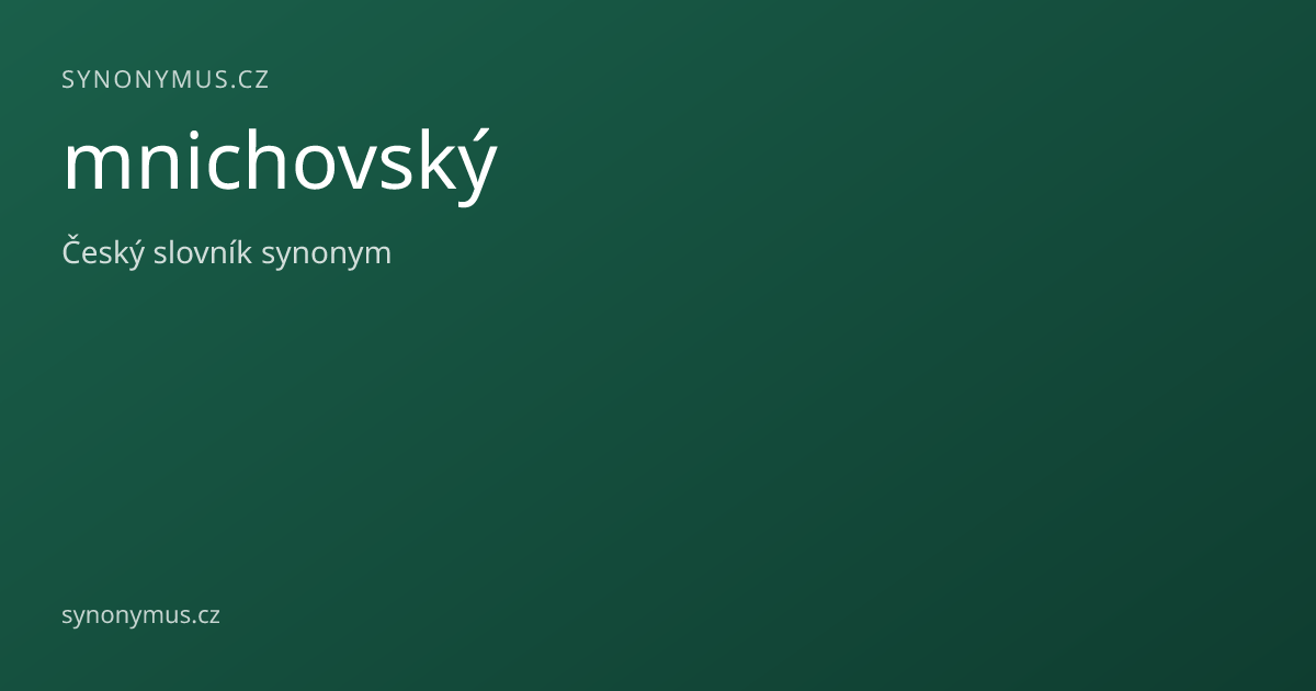 Náhled odkazu: mnichovský