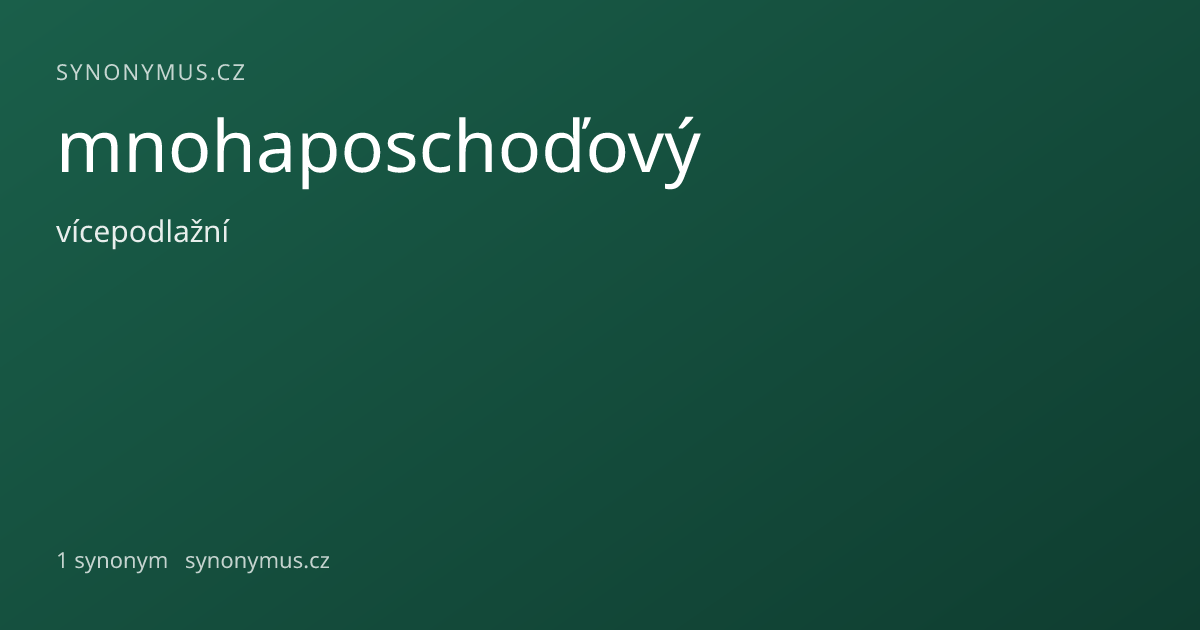 Náhled odkazu: mnohaposchoďový