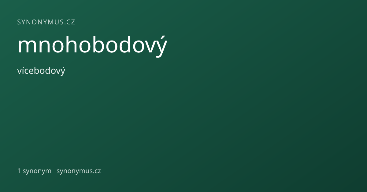 Náhled odkazu: mnohobodový
