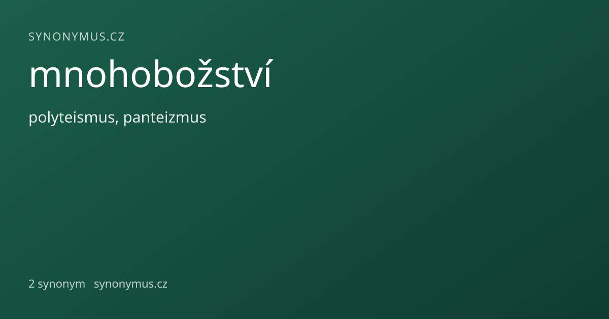 Náhled odkazu: mnohobožství