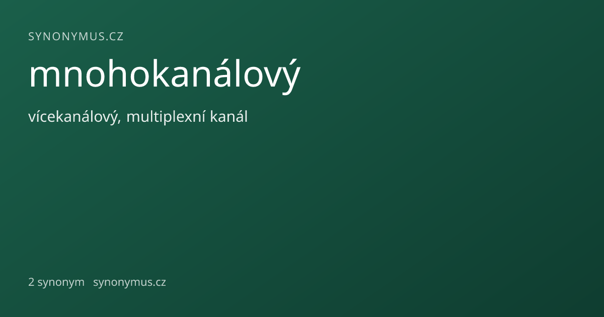 Náhled odkazu: mnohokanálový