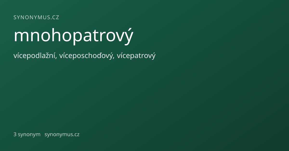 Náhled odkazu: mnohopatrový