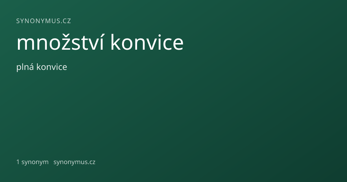 Náhled odkazu: množství konvice