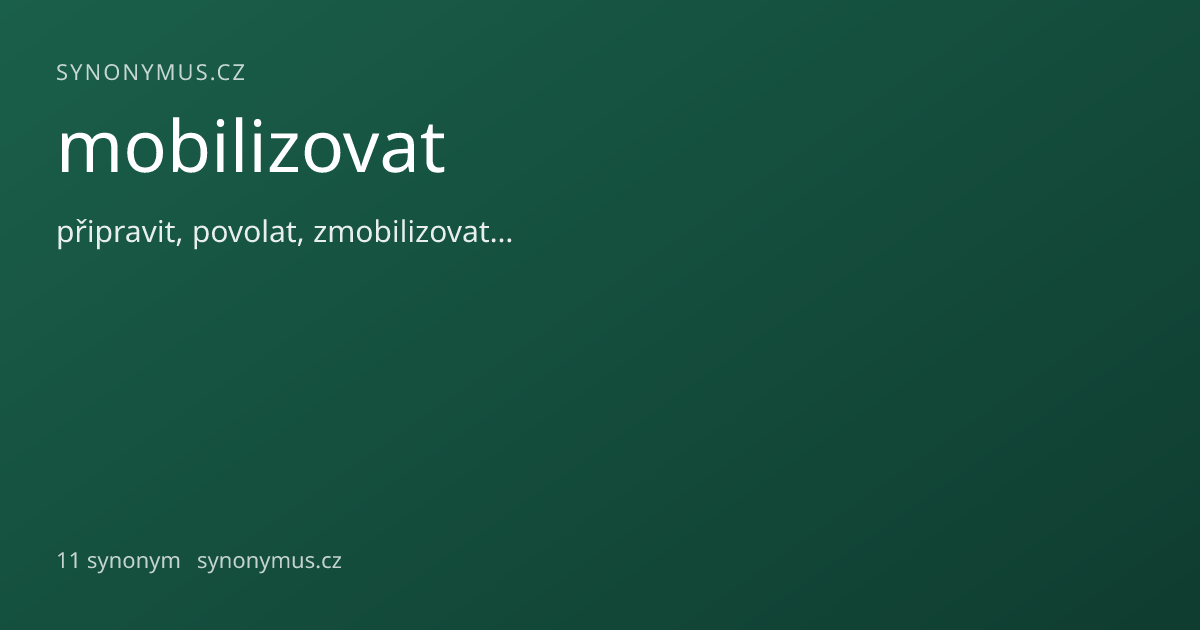 Náhled odkazu: mobilizovat