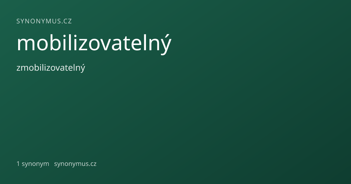 Náhled odkazu: mobilizovatelný
