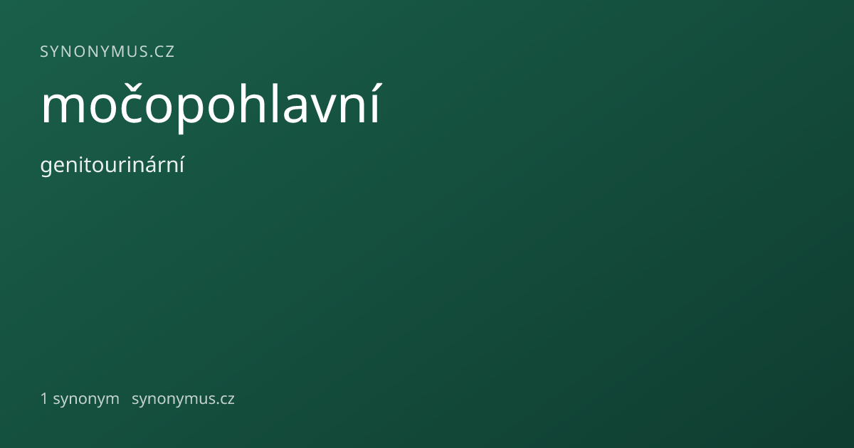 Náhled odkazu: močopohlavní