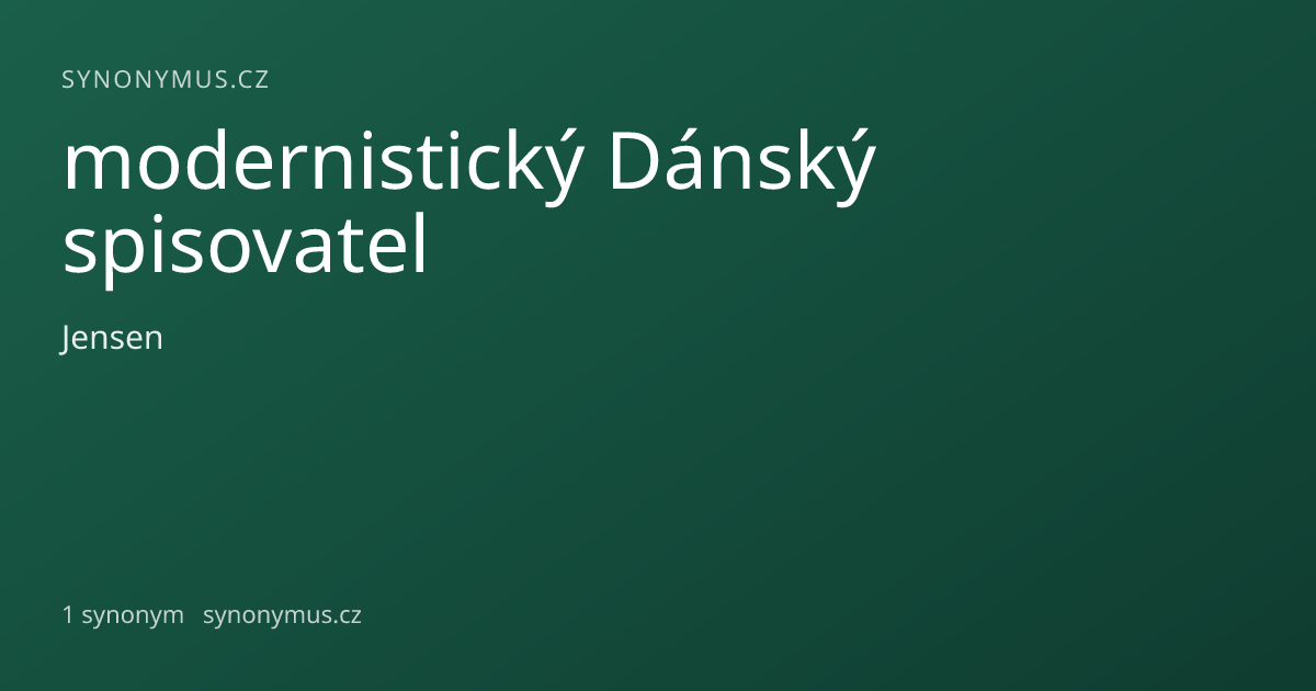 Náhled odkazu: modernistický Dánský spisovatel