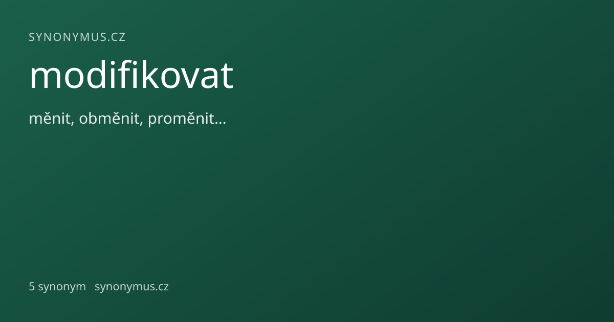Náhled odkazu: modifikovat