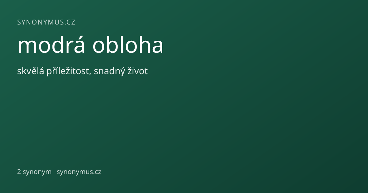 Náhled odkazu: modrá obloha