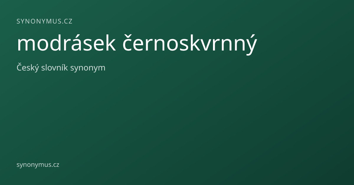 Náhled odkazu: modrásek černoskvrnný