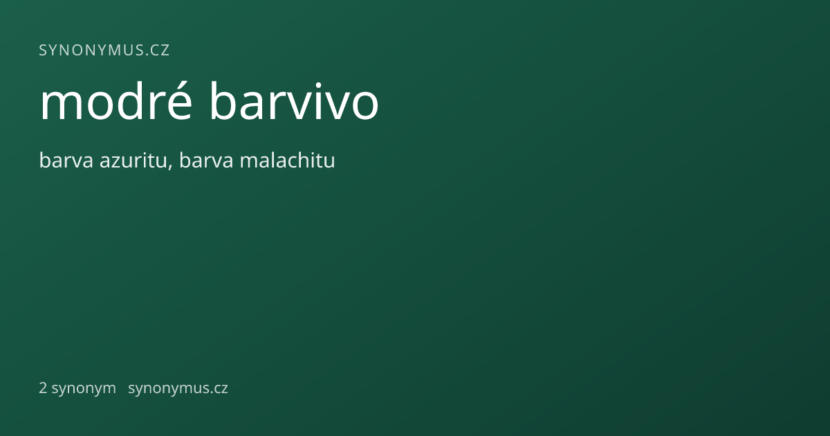 Náhled odkazu: modré barvivo