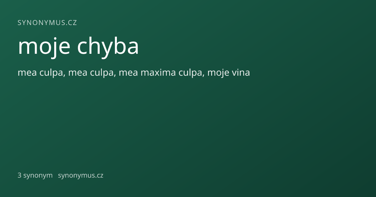 Náhled odkazu: moje chyba