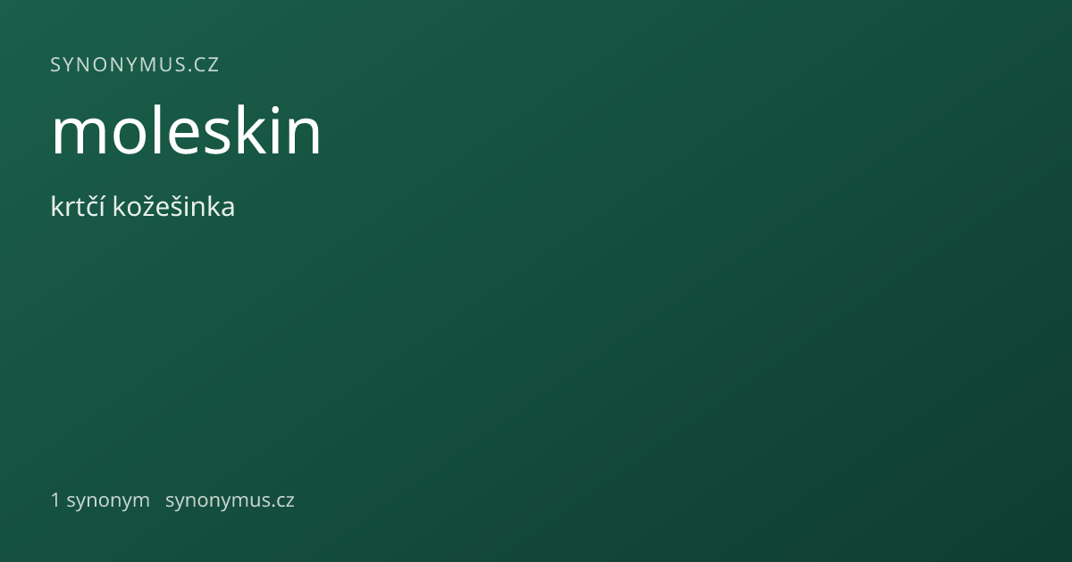 Náhled odkazu: moleskin