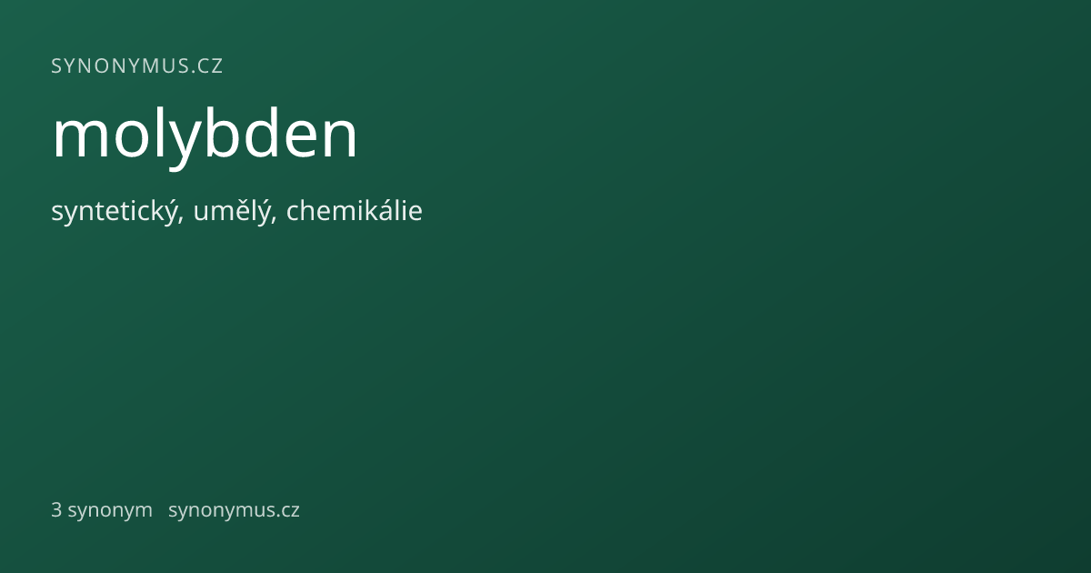 Náhled odkazu: molybden