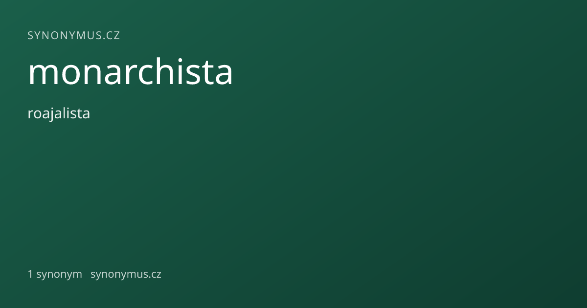 Náhled odkazu: monarchista