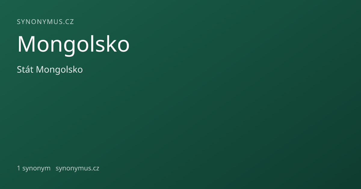 Náhled odkazu: Mongolsko
