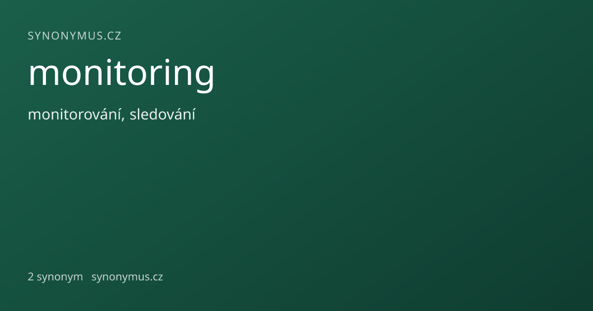Náhled odkazu: monitoring