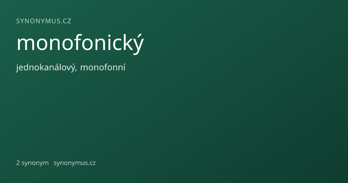 Náhled odkazu: monofonický