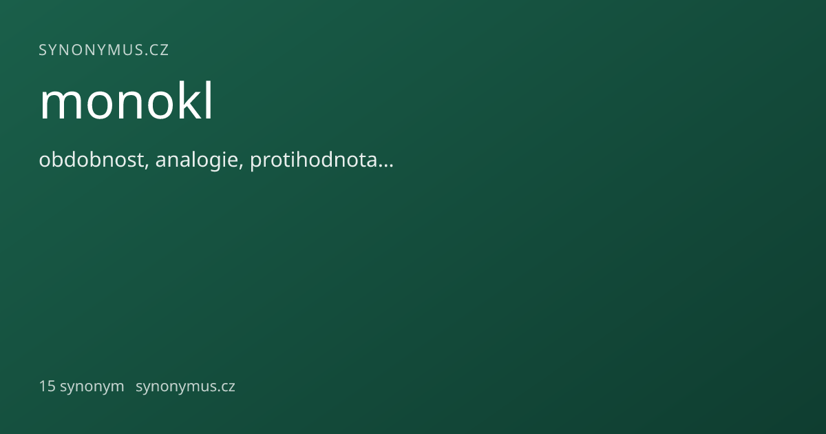 Náhled odkazu: monokl