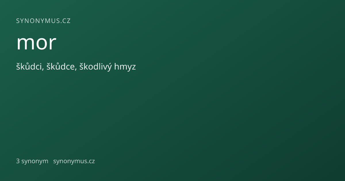 Náhled odkazu: mor