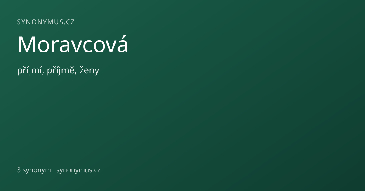 Náhled odkazu: Moravcová