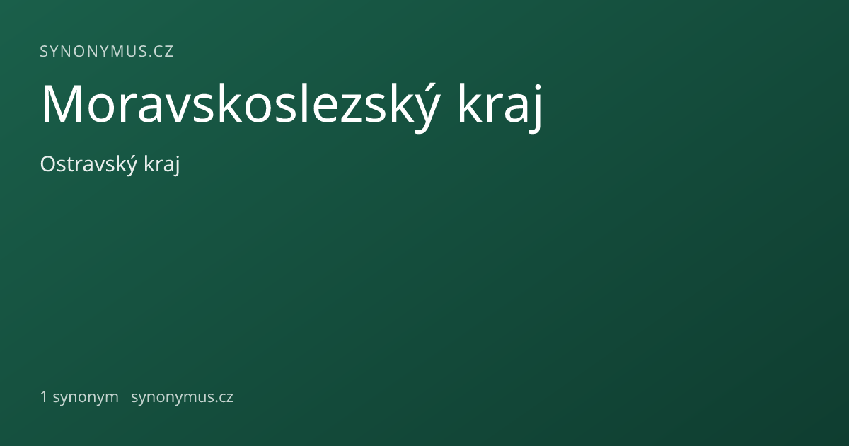 Náhled odkazu: Moravskoslezský kraj