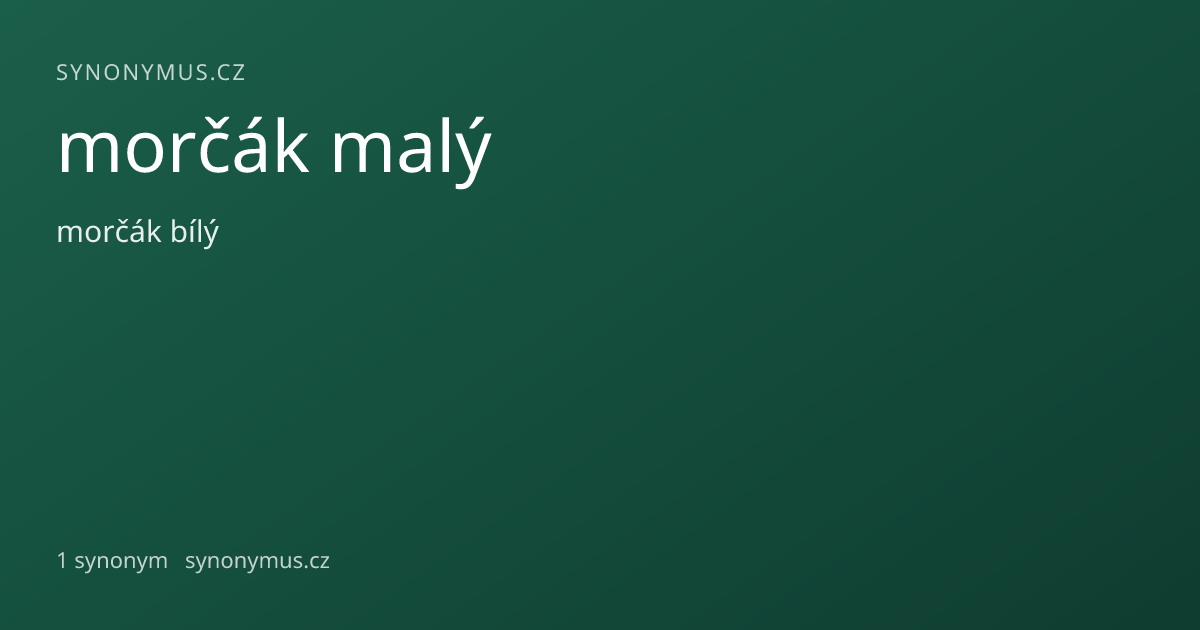 Náhled odkazu: morčák malý