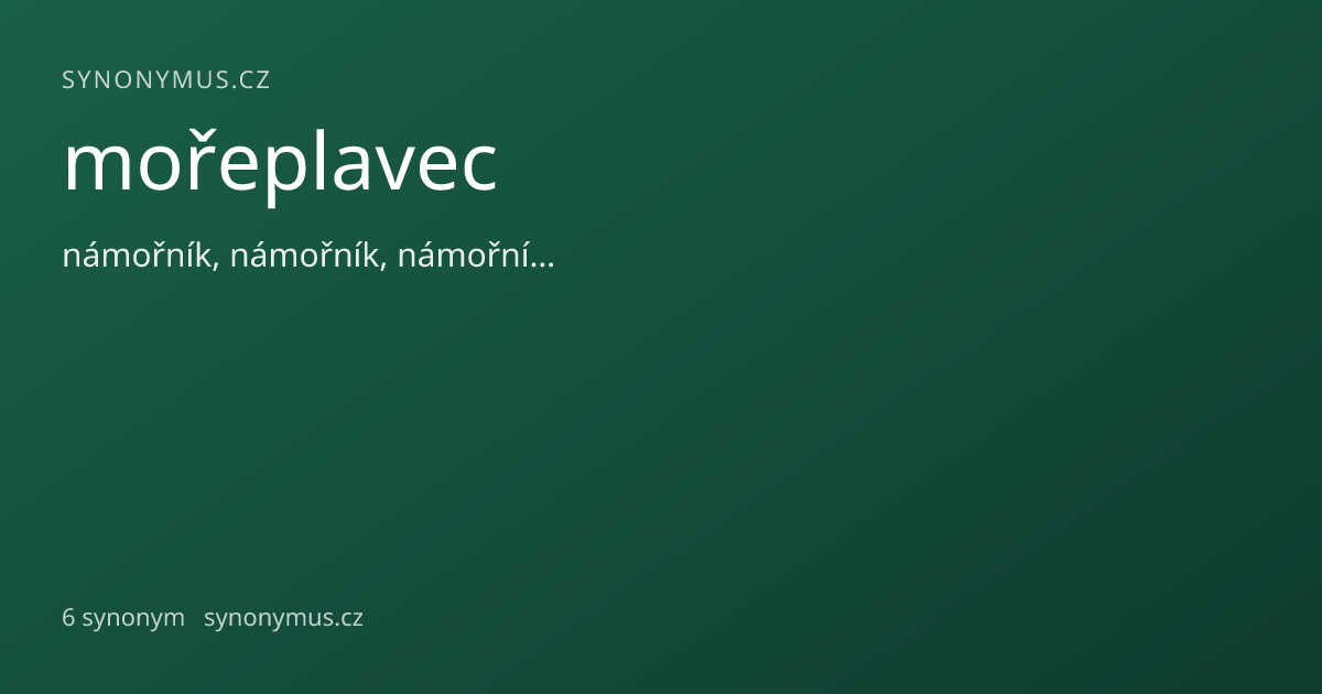 Náhled odkazu: mořeplavec