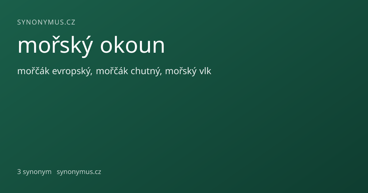 Náhled odkazu: mořský okoun