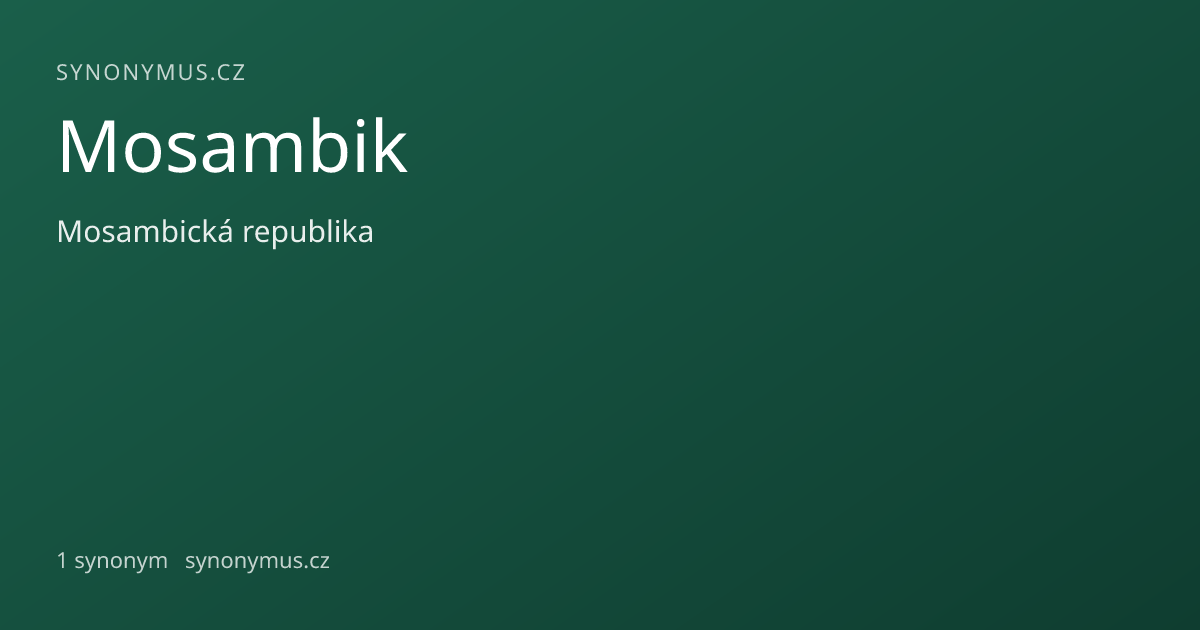 Náhled odkazu: Mosambik