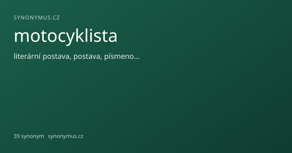 Náhled odkazu: motocyklista