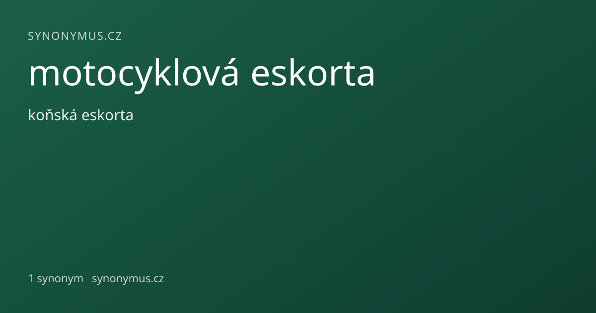 Náhled odkazu: motocyklová eskorta