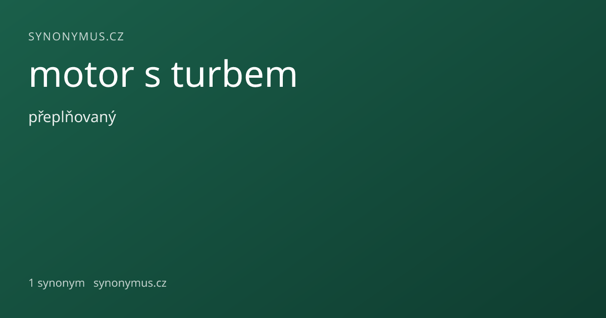 Náhled odkazu: motor s turbem