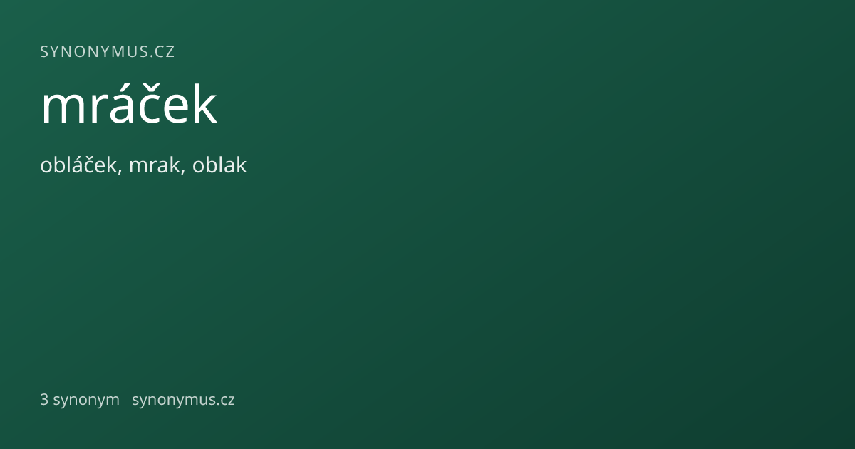 Náhled odkazu: mráček