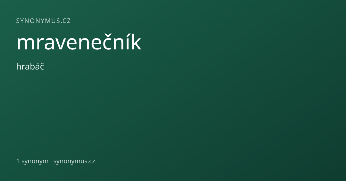 Náhled odkazu: mravenečník
