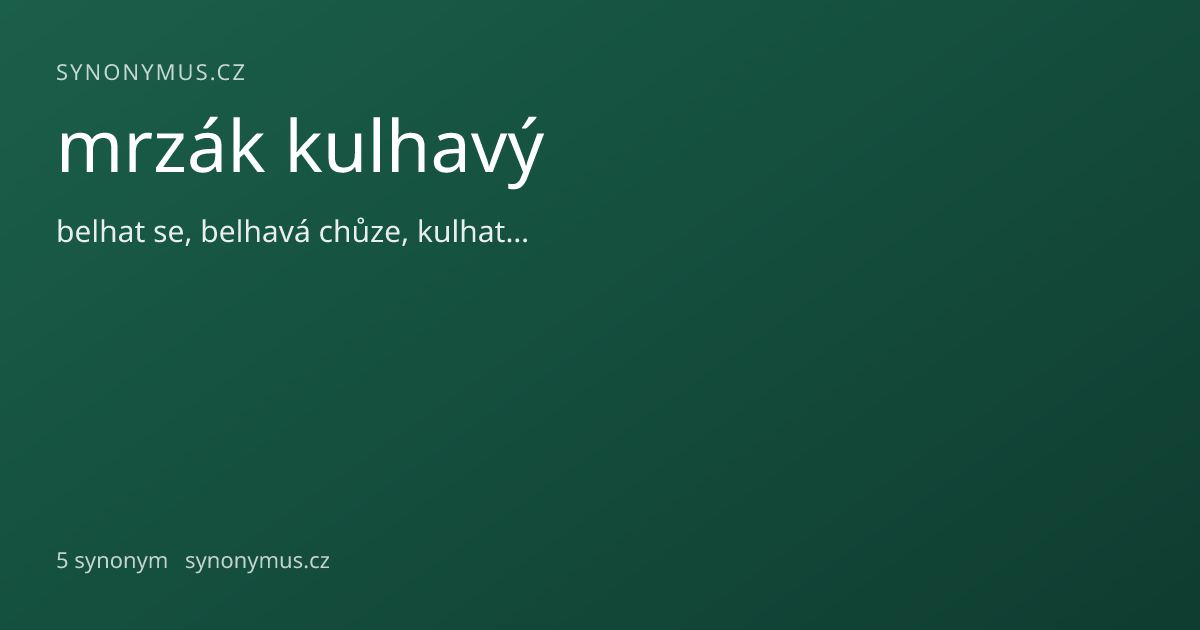 Náhled odkazu: mrzák kulhavý