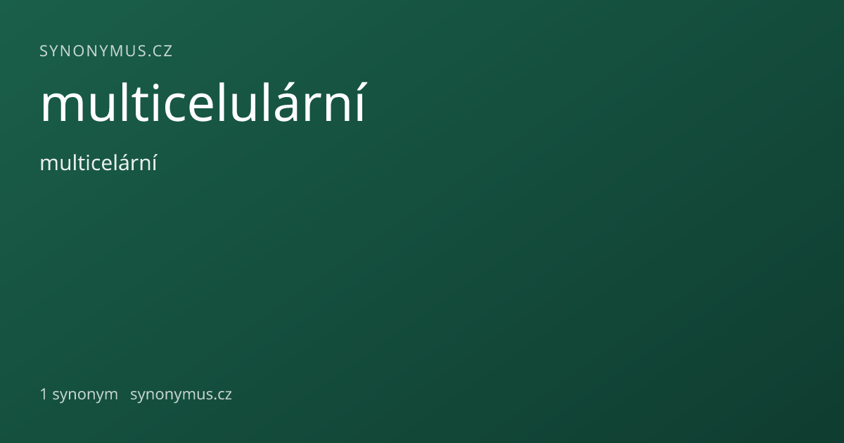 Náhled odkazu: multicelulární