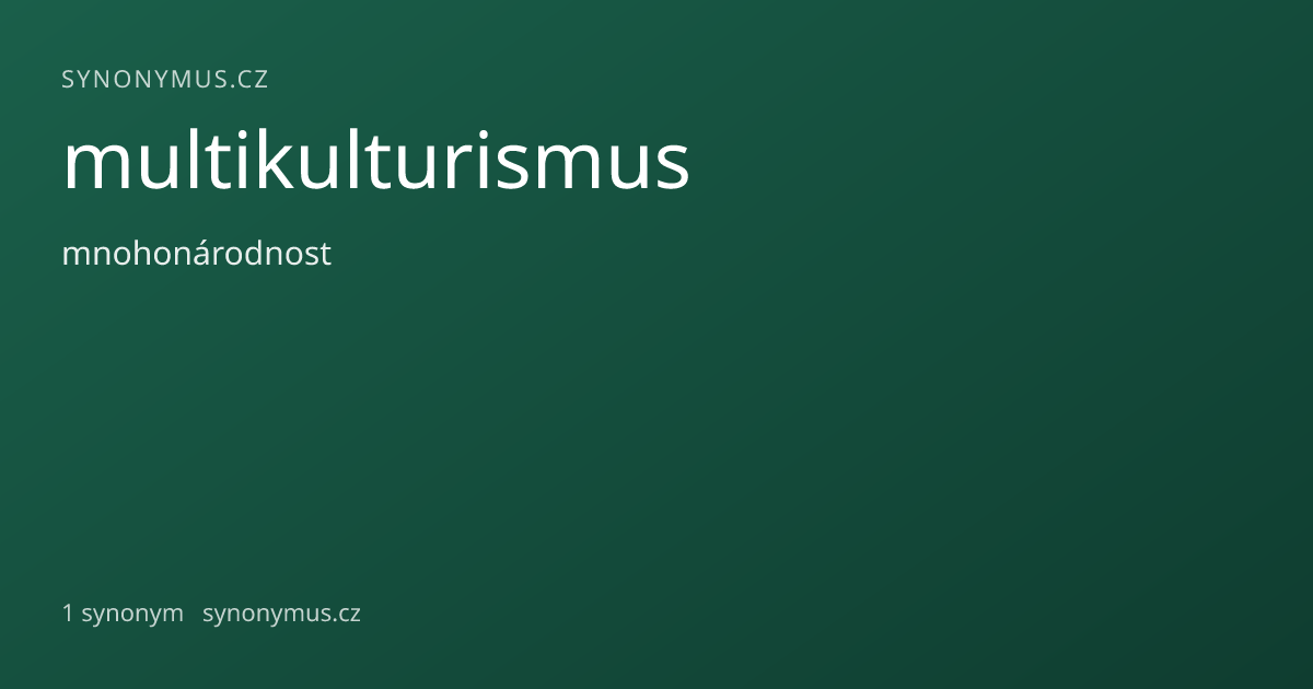 Náhled odkazu: multikulturismus