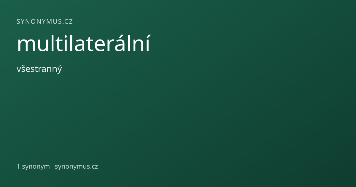 Náhled odkazu: multilaterální
