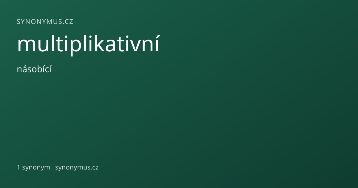 Náhled odkazu: multiplikativní