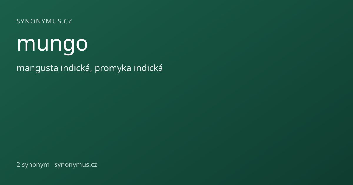 Náhled odkazu: mungo